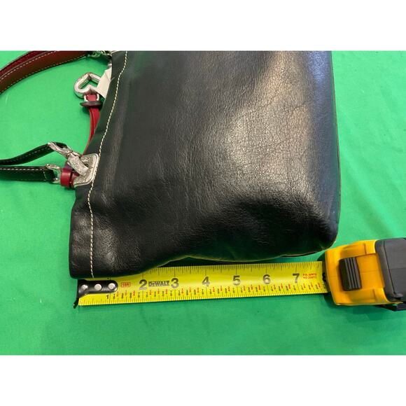 Brighton Black Leather Small Jodi Reversible Tote Handbag, heart stitch design - Picture 13 of 13